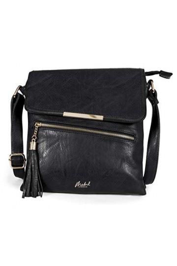 Mabel London - Sac à bandouilère pratique et élégant avec sangle ajustable - Noir