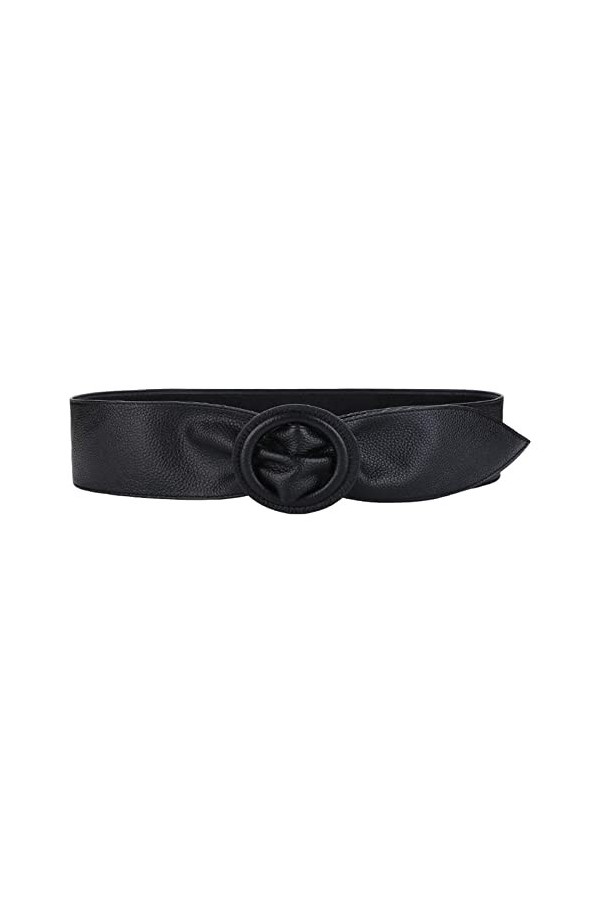 Ceinture de Pantalon pour Femme Manteau Ceinture Décoration Pull Jupe All-Match Noir Large Ceinture de Mode pour Femme Ceintu