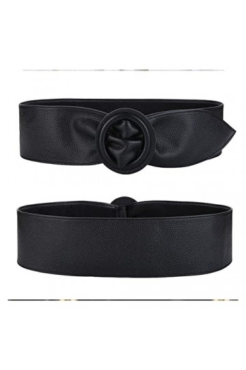 Ceinture de Pantalon pour Femme Manteau Ceinture Décoration Pull Jupe All-Match Noir Large Ceinture de Mode pour Femme Ceintu