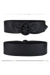 Ceinture de Pantalon pour Femme Manteau Ceinture Décoration Pull Jupe All-Match Noir Large Ceinture de Mode pour Femme Ceintu
