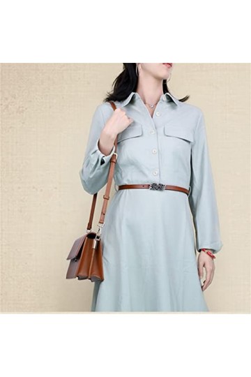 QZH Ceinture Ceinture Femme Mince All-Match Ceinture Décorative Accessoires Robe Ins Tendance Taille Taille Chaîne Femme Mar