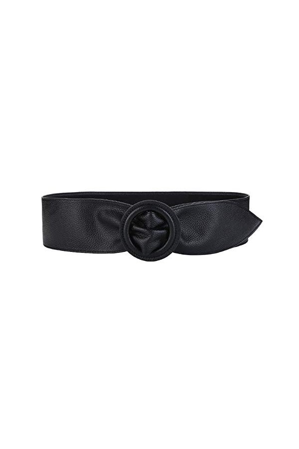 BAtlam Ceinture Large pour Femme Manteau Ceinture Décoration Pull Jupe Tout-Allumette Noir Ceinture Large pour Femme Ceinture