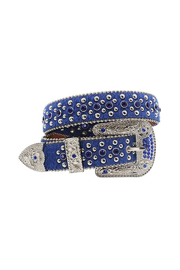 OSIAMO Ceintures De Luxe Ceintures Hommes Femmes Strass Ceinture Pour Jean Western Cowgirl Cowboy Cristal Boucle Ardillon Mod