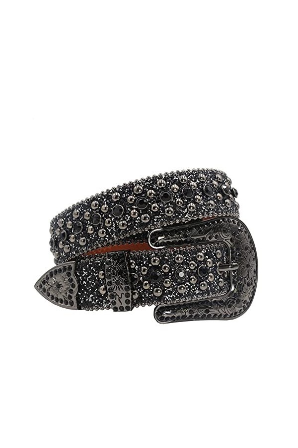 OSIAMO Ceintures De Luxe Ceintures Hommes Femmes Strass Ceinture Pour Jean Western Cowgirl Cowboy Cristal Boucle Ardillon Mod