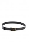 Pinko Ondina Belt H3 VIT.Soie Galvan Ceinture, Z99_Noir Limousine, M Femme