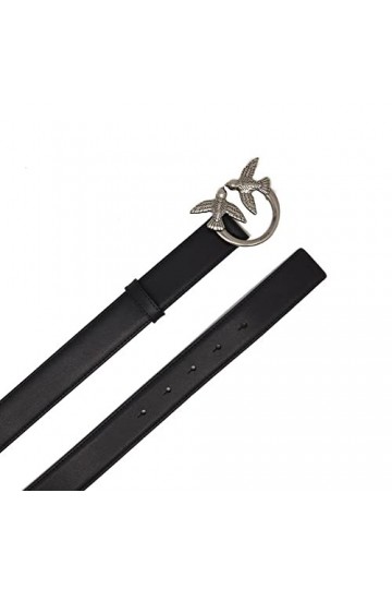 Pinko Ceinture Femme, Z99o_noir-old Silver, L
