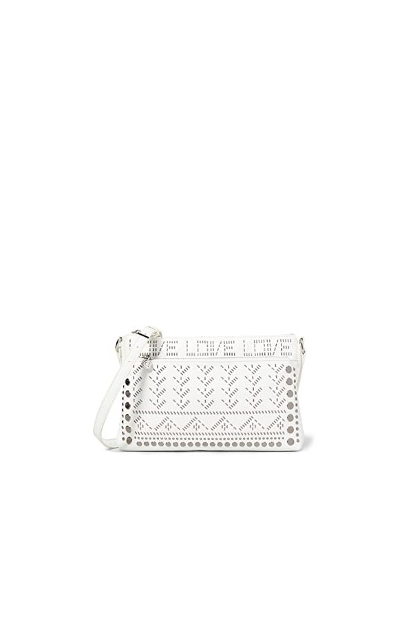Desigual Bols_azabache Durban, Sac Femme, Blanc Blanco , 4x17.5x27.2 cm B x H x T 