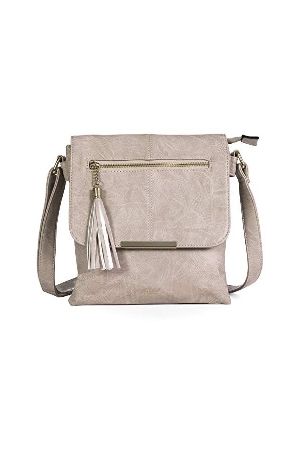 Mabel London - Sac à bandouilère pratique et élégant avec sangle ajustable - Noir