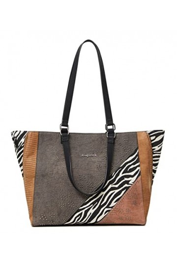 Desigual Bols_Mona Marsella, Sac de Courses Femme, Marron, Taille Unique