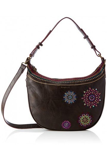 Desigual Accessories PU Shoulder Bag, Femme, Marron, U