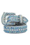 Ceinture unisexe western cowboy punk avec strass, NO4, 110 cm