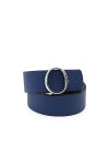 Orciani Ceinture Soft Double en cuir bleu royal D10095SOFT REAL NOIR, bleu, 80 cm