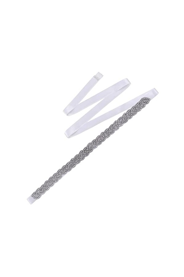 MJWDP Ceinture en Strass Ceinture de mariée Fait à la Main for Robes de Demoiselle dhonneur fête des Accessoires de Mariage 