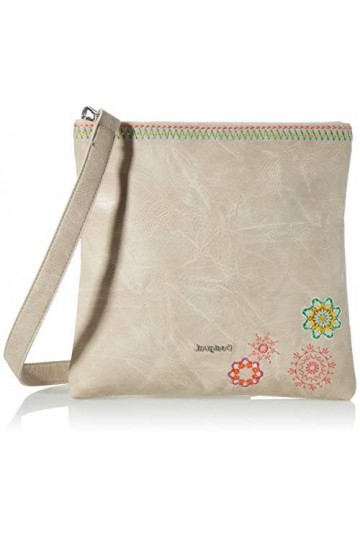 Desigual PU Across Body Bag, Handbag Femme, Marron, Taille Unique