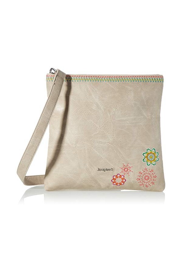 Desigual PU Across Body Bag, Handbag Femme, Marron, Taille Unique