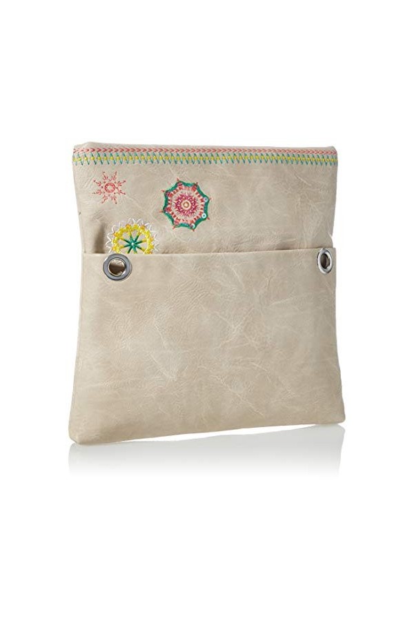 Desigual PU Across Body Bag, Handbag Femme, Marron, Taille Unique