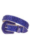 Ceinture vintage de luxe avec strass pour homme et femme