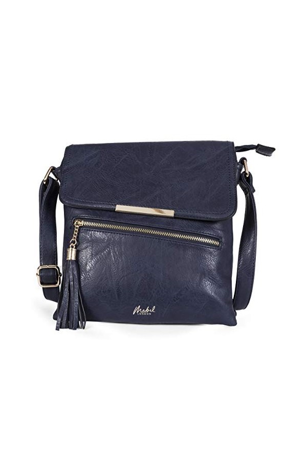 Mabel London - Sac à bandouilère pratique et élégant avec sangle ajustable - Noir