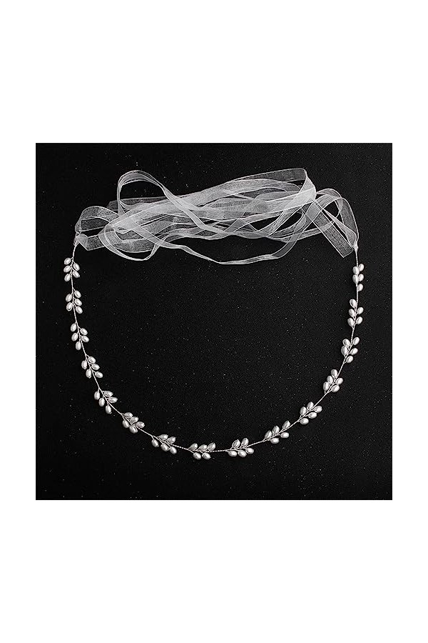 JJZXD Perle Mince Ceinture de mariée à la Main Ceintures de Mariage Ceintures Robe Accessoires Ruban mariée Demoiselle dhonn