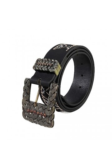 JJZXD Style National de Broderie avec la pâte frite tord la Ceinture décorative de Dentelle de Rideau de Strass