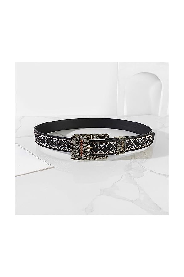 JJZXD Style National de Broderie avec la pâte frite tord la Ceinture décorative de Dentelle de Rideau de Strass