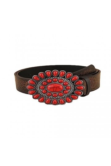 JJZXD Ceinture Femme Style Ethnique Rétro Personnalisé Mode Ceinture Décorative Polyvalente