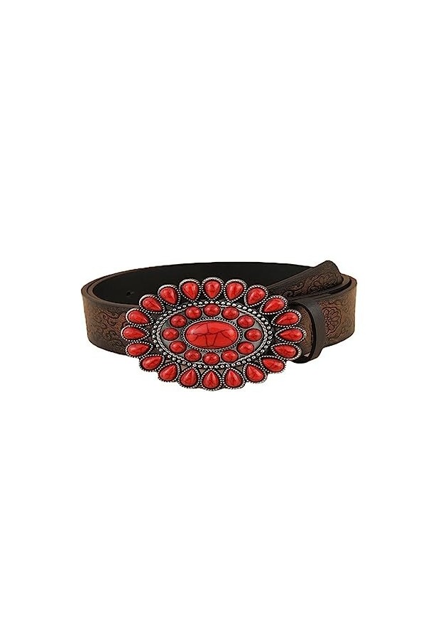 JJZXD Ceinture Femme Style Ethnique Rétro Personnalisé Mode Ceinture Décorative Polyvalente