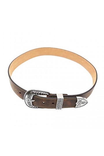 Ariat Womens Fatbaby Center Stitch Belt, Brown, 40