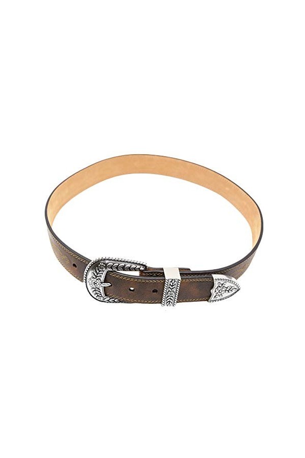 Ariat Womens Fatbaby Center Stitch Belt, Brown, 40
