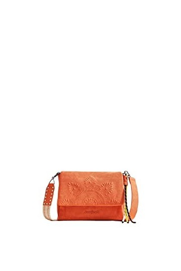 Desigual Bols_Aquiles COPENHAGUE, Sac de Sport Across. Femme, Orange, Taille Unique