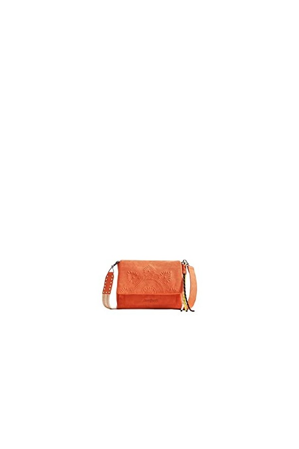 Desigual Bols_Aquiles COPENHAGUE, Sac de Sport Across. Femme, Orange, Taille Unique