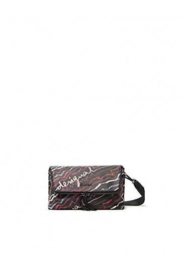 Desigual Bols_salvaje Veneci, Sac de Corps Across Femme, Noir, Taille Unique