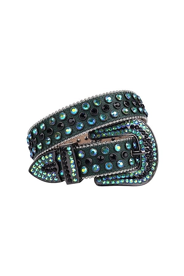 Bracelet en strass pour femmes hommes or ceinture rivet ceinture en cuir cowgirl boucle pour jeans ceinture femmes