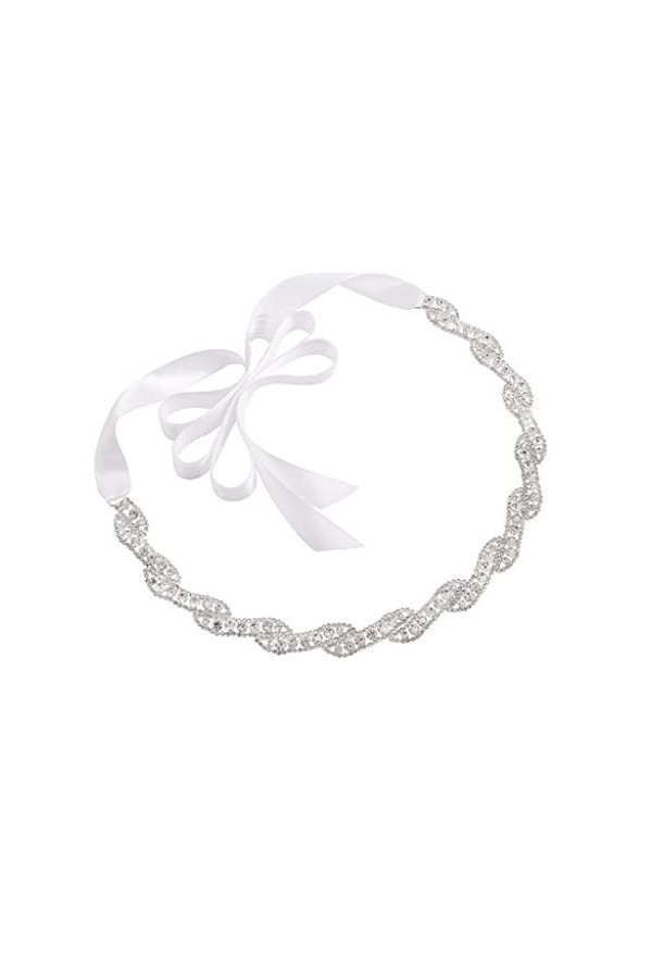 MJWDP Courte-Cour Ceinture Nuptiale Robe de mariée de Robe de mariée Bandeau de Ceinture for mariée for la mariée Color : G,