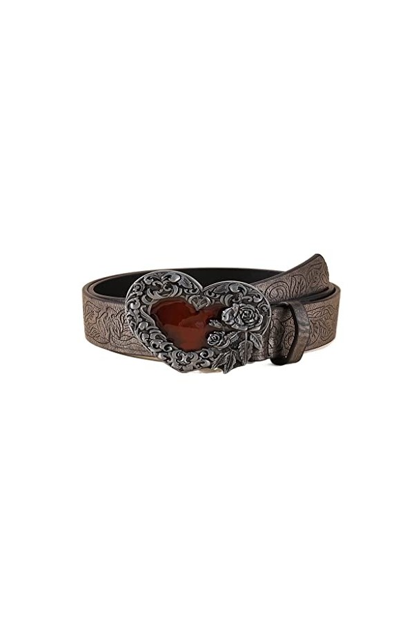 CZDYUF Ceinture décorative Polyvalente de Style Ethnique personnalisé en Relief Vintage for Femmes