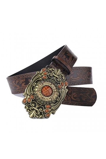 CZDYUF Ceinture de Mode Polyvalente avec Un Style Ethnique rétro en Relief et Un Design personnalisé Color : D, Size : 115 