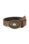CZDYUF Ceinture Marron décorative Femme bohème rétro 100 jumelée à Une Ceinture en Jean