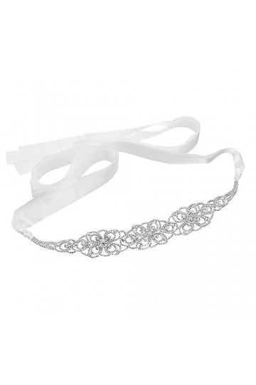 JJZXD Strass Ceinture de mariée for Femme Ceinture en Cristal Faite à la Main Accessoires de Mariage Robe Cadeau de Demoisell