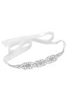 JJZXD Strass Ceinture de mariée for Femme Ceinture en Cristal Faite à la Main Accessoires de Mariage Robe Cadeau de Demoisell