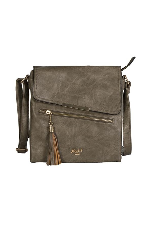 Mabel London - Sac à bandouilère pratique et élégant avec sangle ajustable - Noir