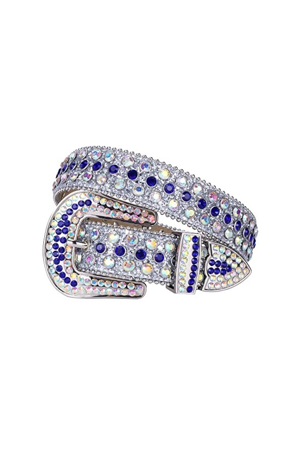 Ceintures cloutées de luxe en cuir synthétique pour femme