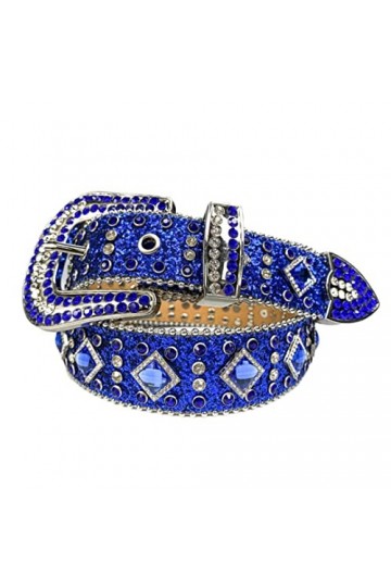 Ceinture avec strass et strass pour homme et femme