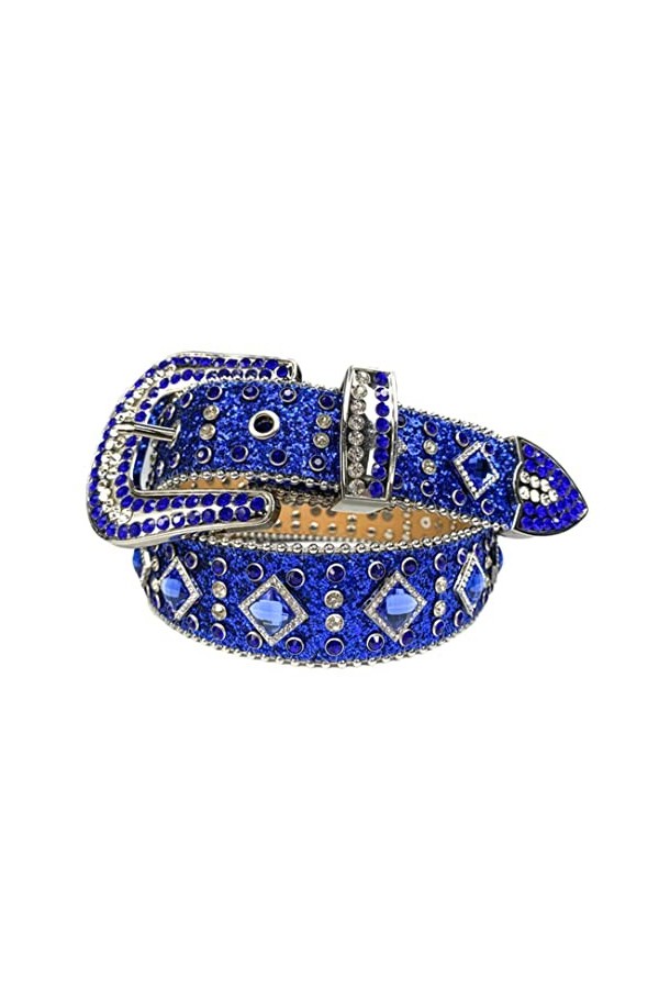 Ceinture avec strass et strass pour homme et femme