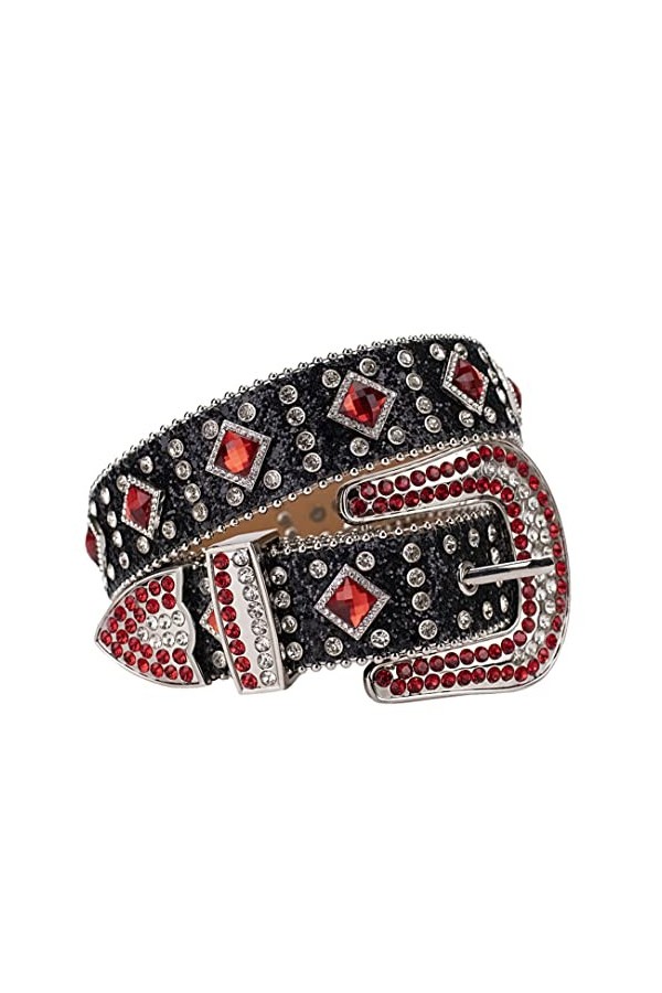 Ceinture avec strass et strass pour homme et femme