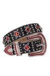 Ceinture avec strass et strass pour homme et femme