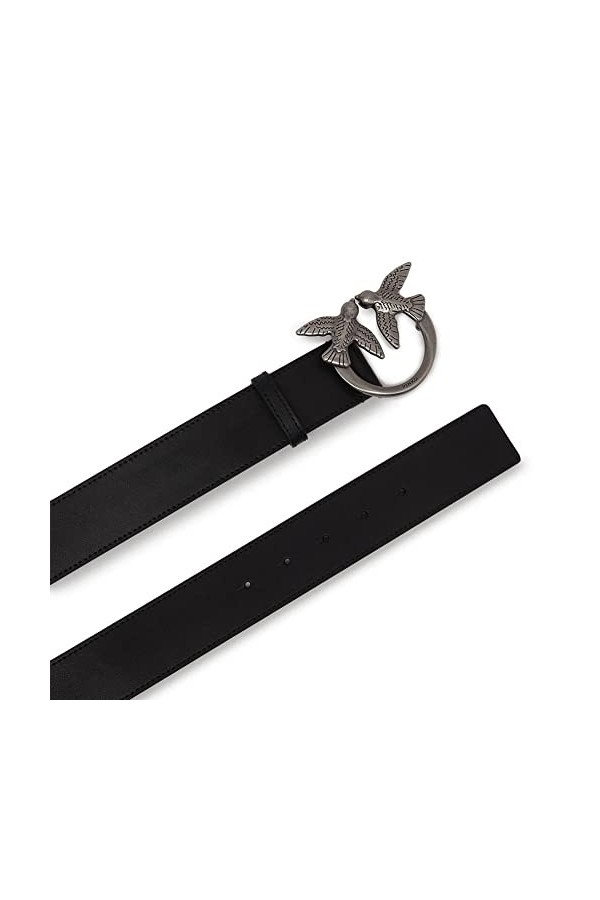 Pinko Ceinture Femme, Z99o_noir-old Silver, XS