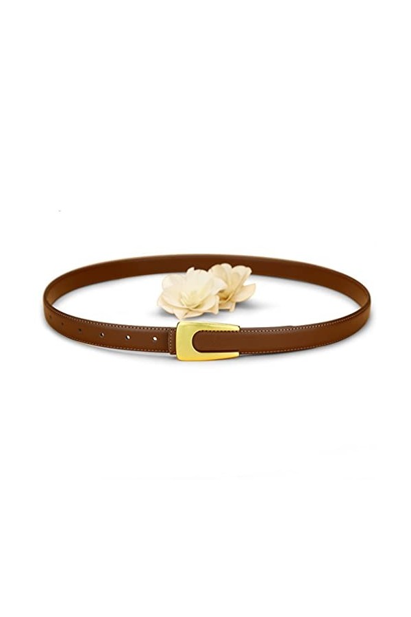 JEONSWOD Lumière et Simple, salée et Douce, Niche rétro français première Couche de la Ceinture de Vachette de Cuir de la Cei
