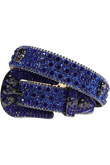 Western Cowgirl Bling Strass Ceinture, Diamant Clouté Ceinture, Robe Sangle Colorée Cowboy Cowgirl, Dames Strass Ceinture Lo