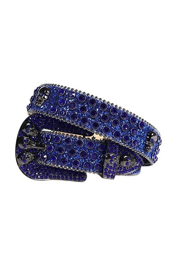 Western Cowgirl Bling Strass Ceinture, Diamant Clouté Ceinture, Robe Sangle Colorée Cowboy Cowgirl, Dames Strass Ceinture Lo
