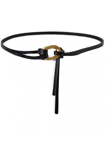 Xwwdp Ceinture nouée jupe en dentelle rétro, courroie de costume polyvalente avec pull Color : Black, Size : 120cm 